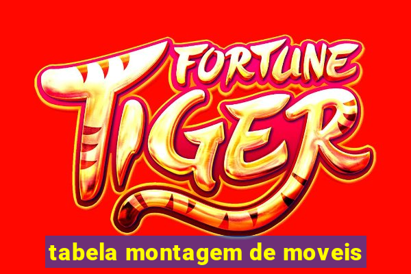 tabela montagem de moveis